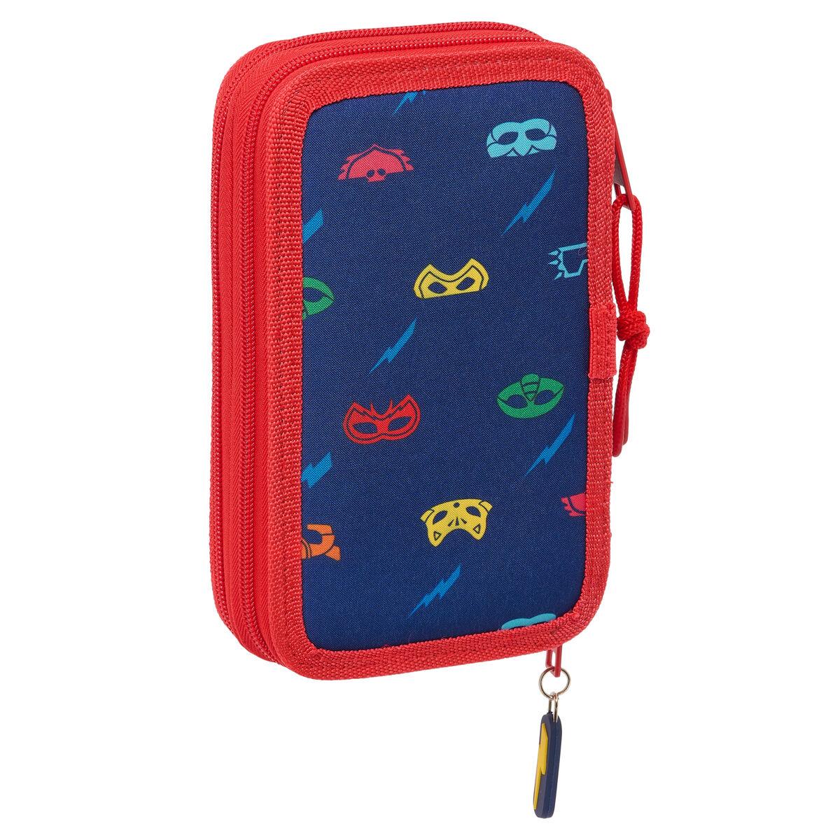 PJ Masks penalhus - marineblå, 28 dele (12,5 × 19,5 × 4 cm)