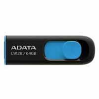 USB-stik Adata 64GB DashDrive UV128 Blå Sort 64 GB