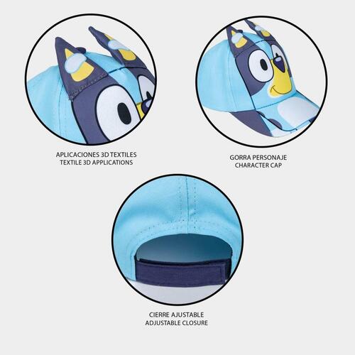 Børnekasket med Ører Bluey Blå