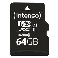 Mikro-SD-hukommelseskort med adapter INTENSO 64 GB