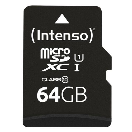 Mikro-SD-hukommelseskort med adapter INTENSO 64 GB