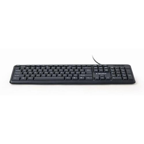 Tastatur GEMBIRD KB-U-103-RU Sort Monochrome Engelsk Russisk QWERTY