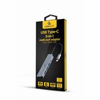 USB Hub GEMBIRD A-CM-COMBO5-03 Sølvfarvet
