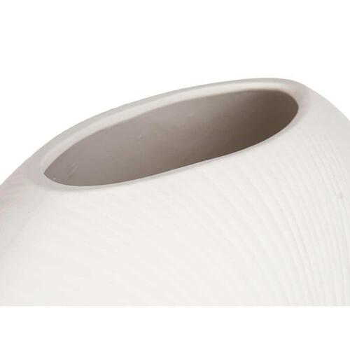 Vase Cirkulær Hvid Keramik 40 x 34,5 x 16 cm (2 enheder)
