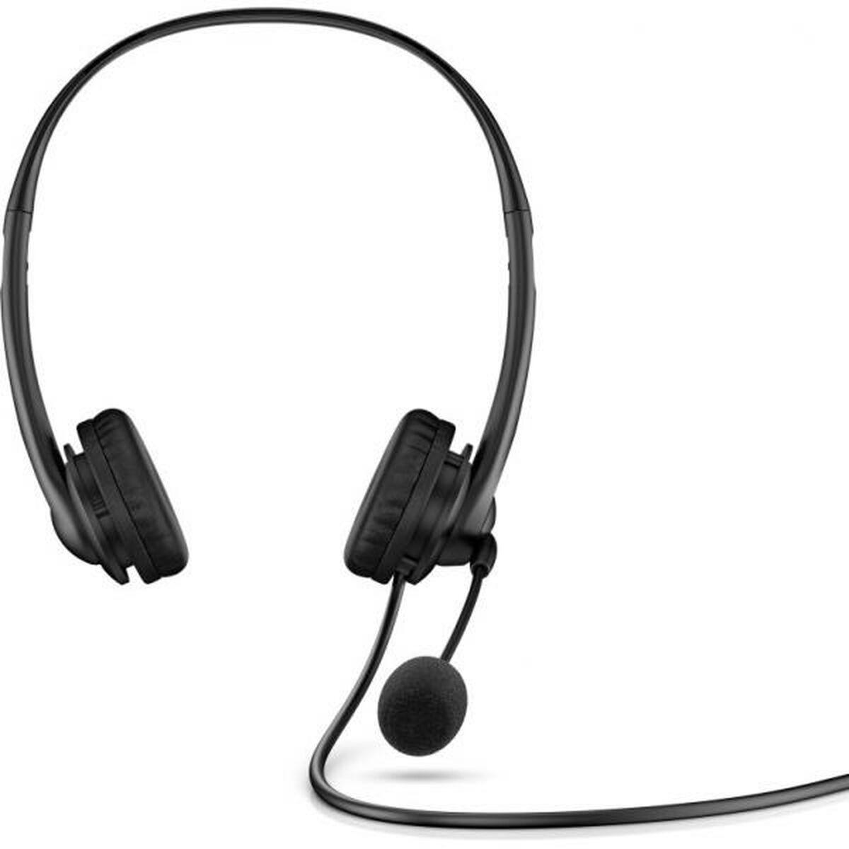 Hovedtelefoner med mikrofon HP Auriculares estéreo USB HP G2 Sort