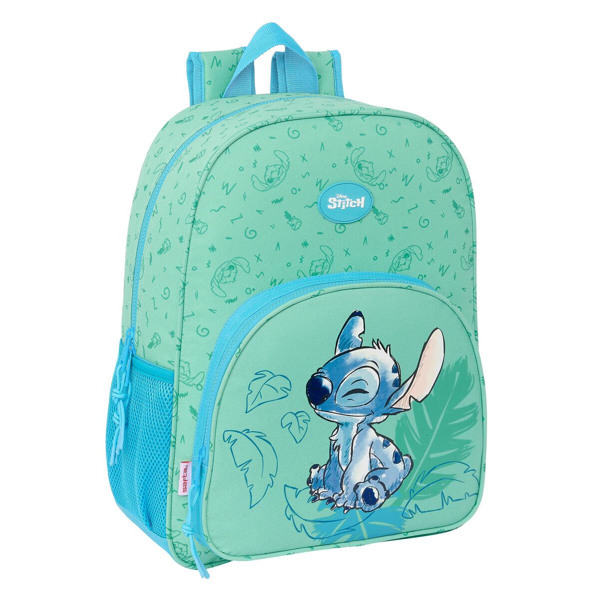 Skoletaske Lilo & Stitch Aloha Turkisblå 33 x 42 x 14 cm