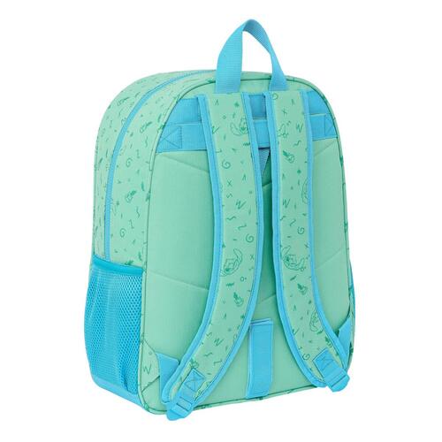 Skoletaske Lilo & Stitch Aloha Turkisblå 33 x 42 x 14 cm