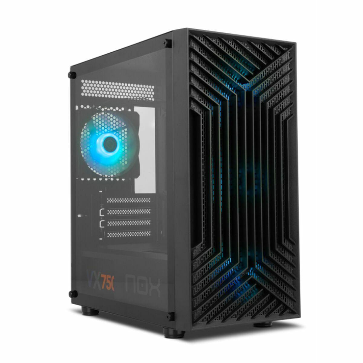 Nox-Xtreme Infinity Epsilon ATX semi-tårn, sort - RGB kabinet med hærdet glas