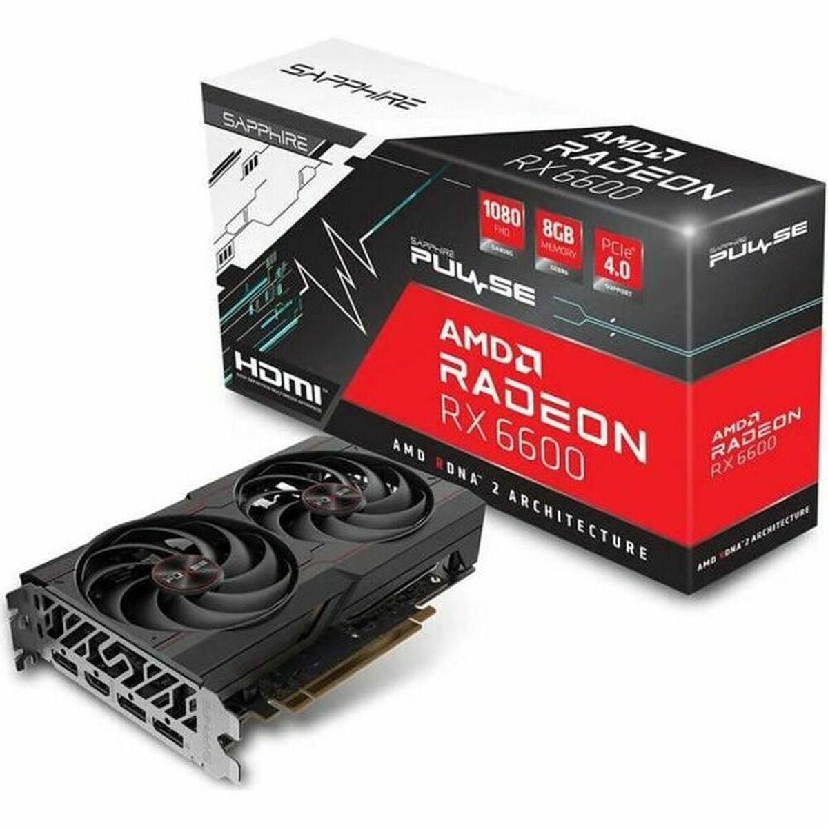 Grafikkort Sapphire Radeon RX 6600 Pulse Gaming AMD Radeon RX 6600 8 GB GDDR6