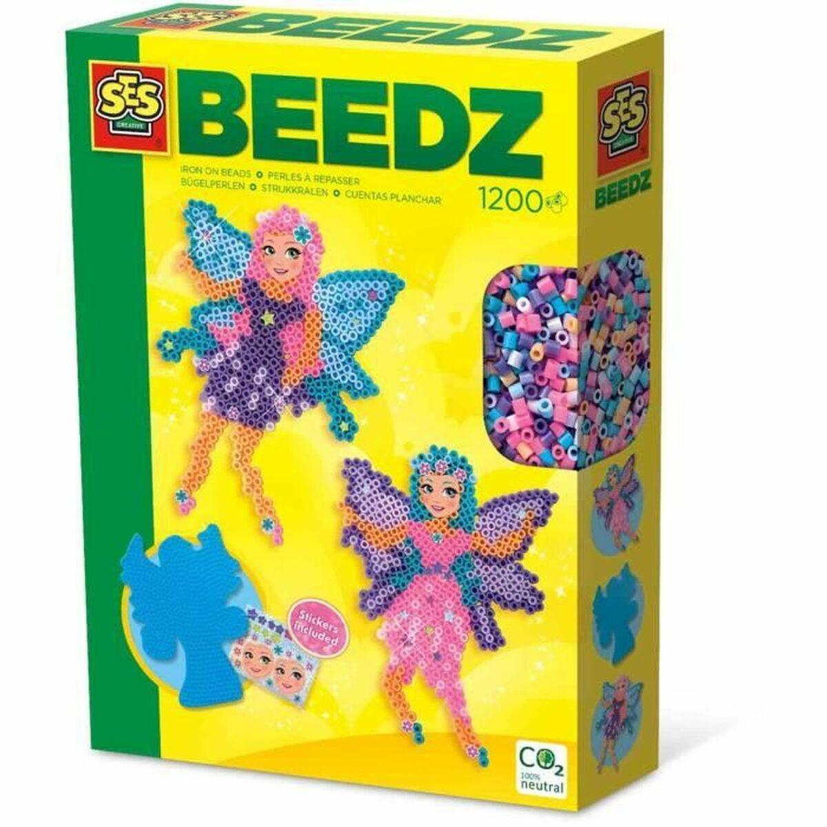 SES Creative BEEDZ strygeperler - Feer, 1.200 dele (06204) billede