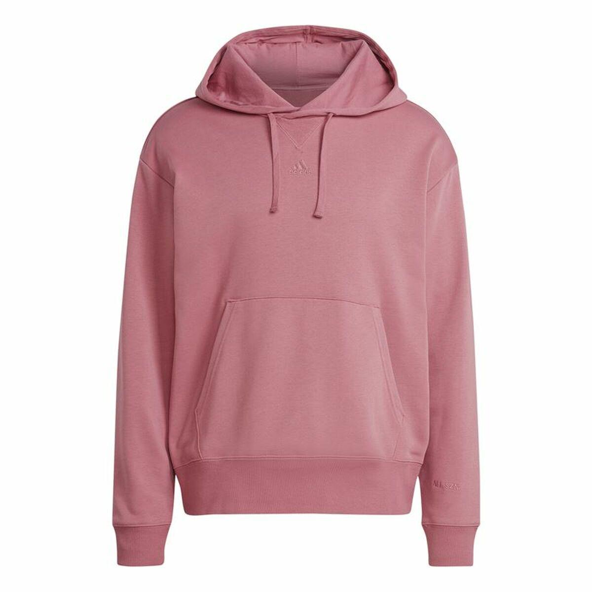 Hættetrøje til Mænd Adidas All Szn Hd Hvid Laksefarvet L