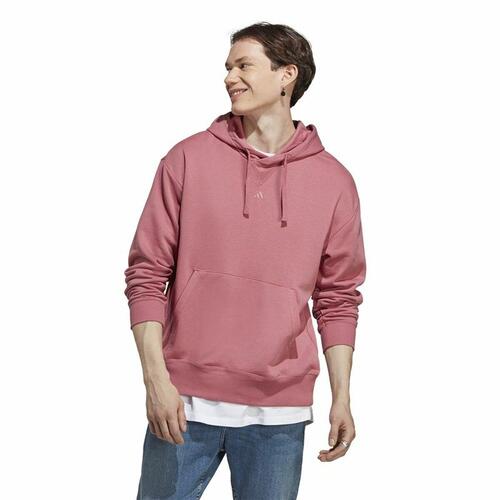 Hættetrøje til Mænd Adidas All Szn Hd Hvid Laksefarvet L