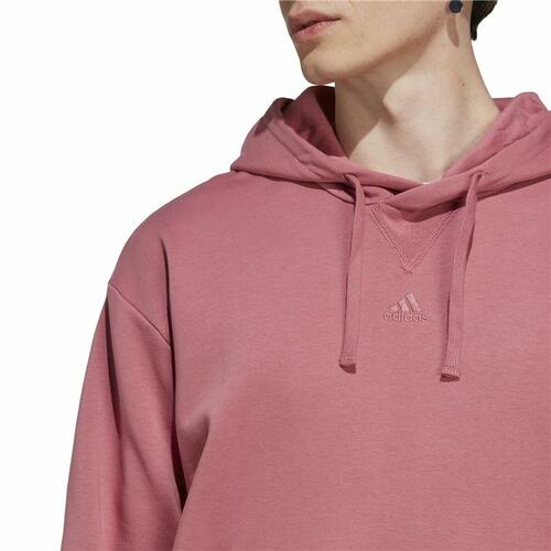 Hættetrøje til Mænd Adidas All Szn Hd Hvid Laksefarvet L