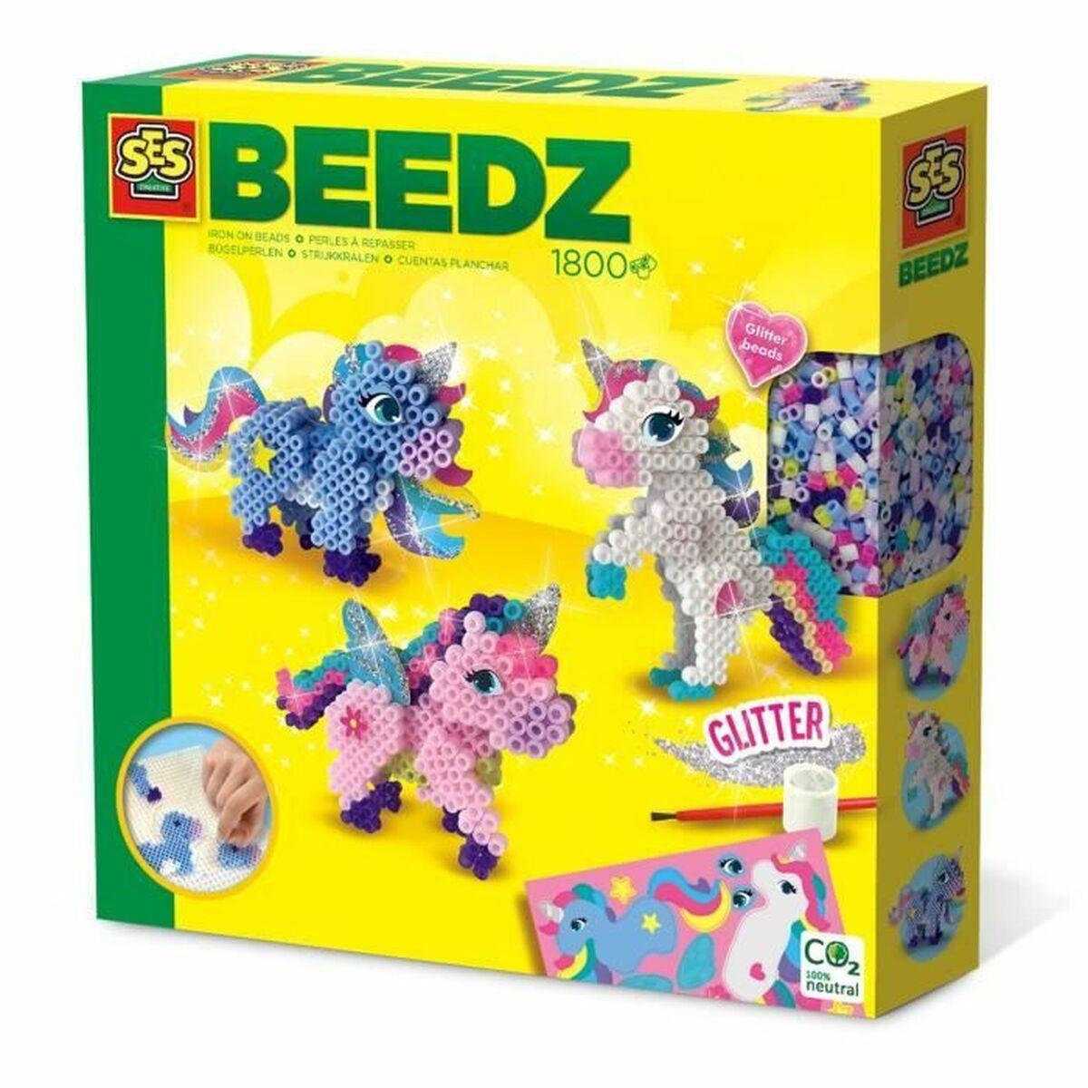SES Creative BEEDZ Mosaik - Enhjørning, multifarvet billede