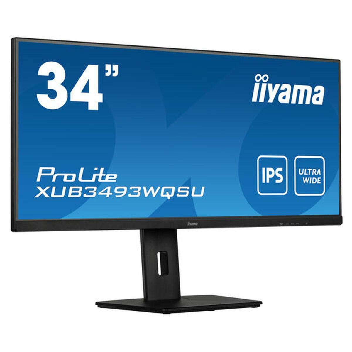 Skærm Iiyama XUB3493WQSU-B5 Sort 75 Hz 34" UltraWide Quad HD
