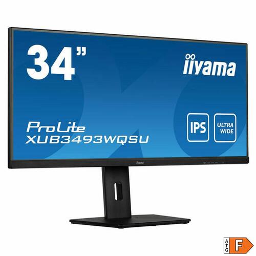 Skærm Iiyama XUB3493WQSU-B5 Sort 75 Hz 34" UltraWide Quad HD