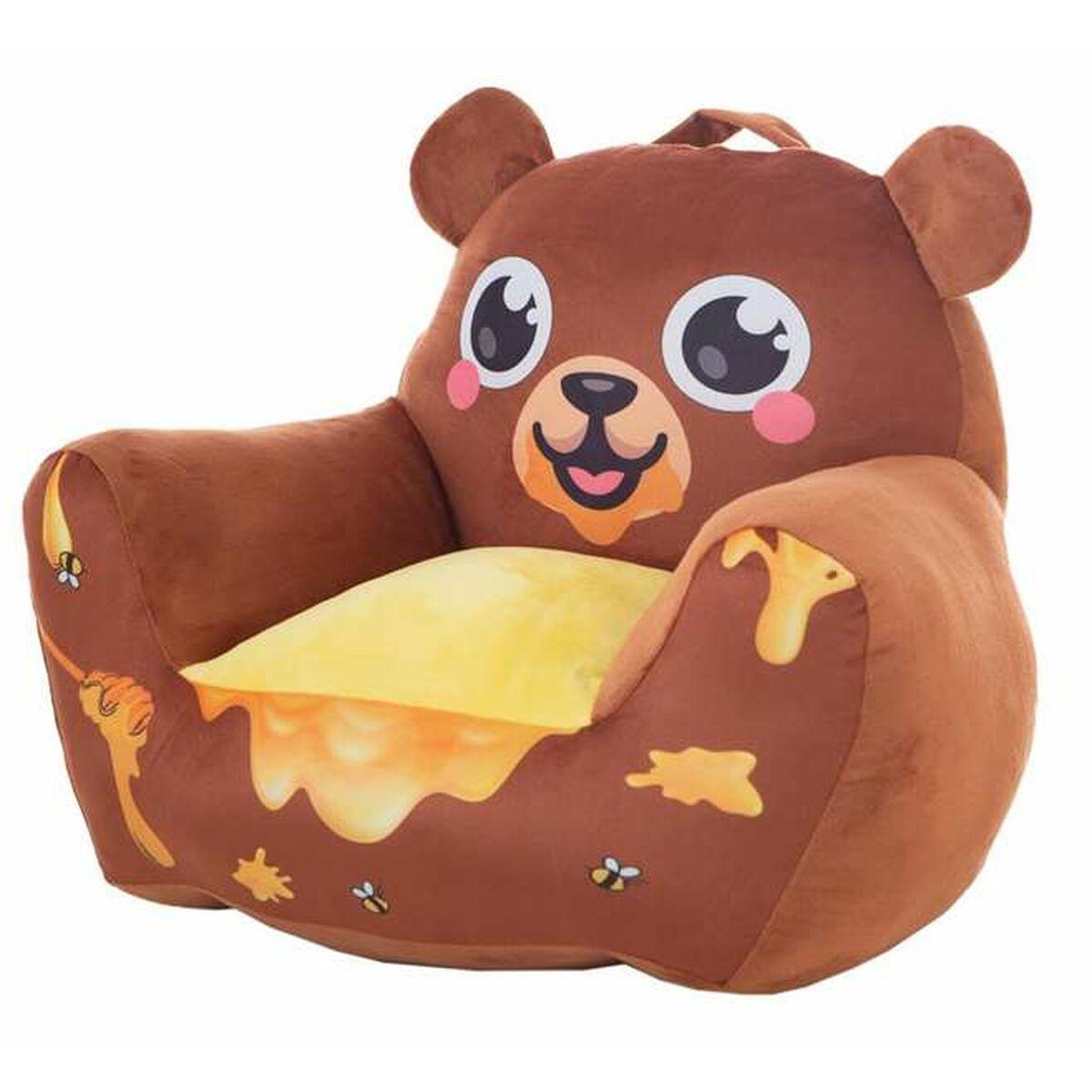 Lænestol til børn Honey Bear - 52 × 48 × 51 cm billede