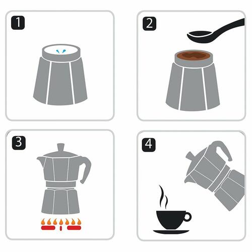 Italiensk Kaffekande Bialetti Aluminium