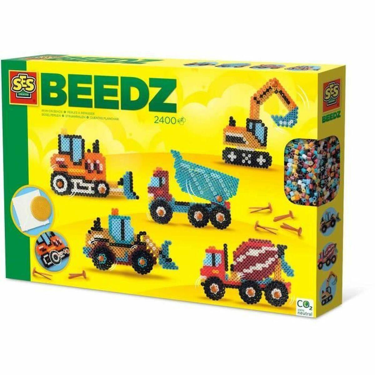 SES Creative BEEDZ Mosaik - Bykøretøjer, 2.400 perler