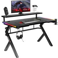 Skrivebord Gaming Huzaro HZ-Hero 5.0 RGB Sort Stål Kulfiber 116 x 69,5 x 59 cm