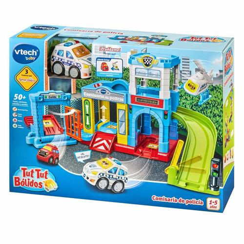 Legetøjssæt med køretøjer Vtech Tut Tut Bolidos 28 x 11,5 x 28 cm Politi (ES)