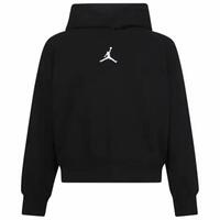 Sweatshirt med hætte til piger Jordan Icon Play Hvid Sort 8-10 år