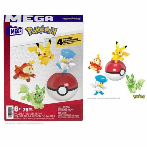 Mega Construx Pokémon byggesæt - Paldea team, multifarvet