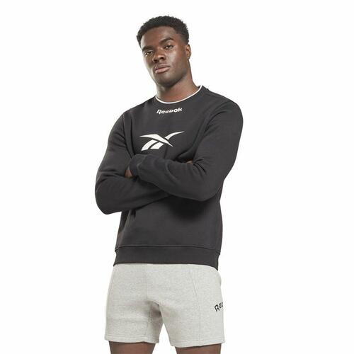 Hættetrøje til Mænd Reebok RI Arch Logo Vector Hvid Sort M
