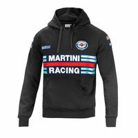 Hættetrøje til Mænd Sparco MARTINI RACING Sort Størrelse XL