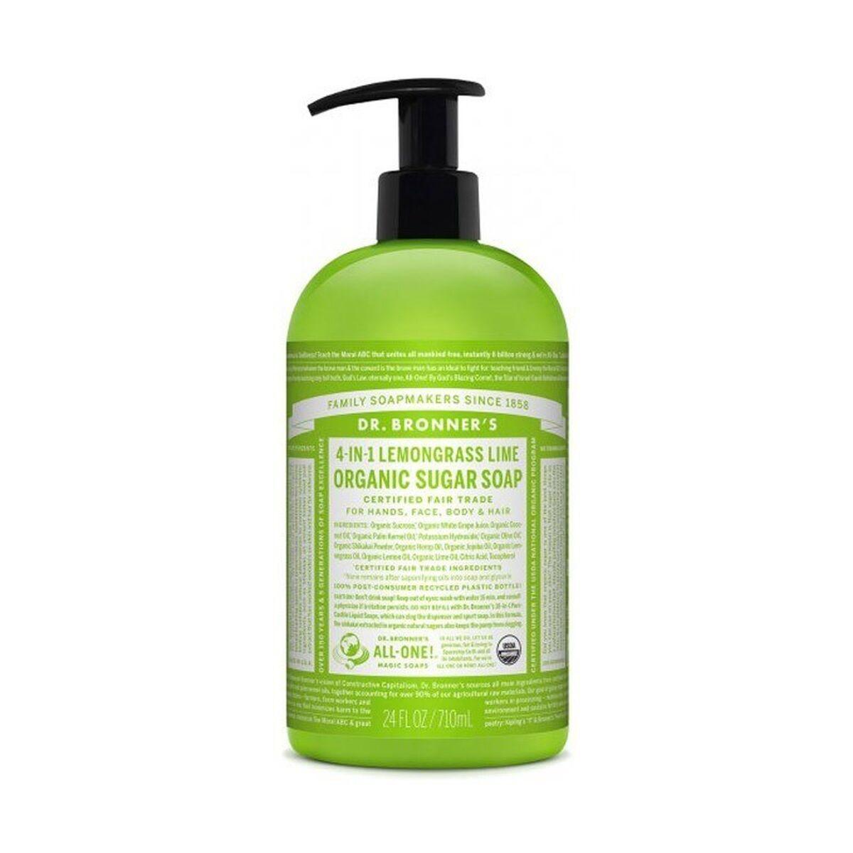 Dr Bronner's flydende sæbe Lemongrass Lime 710 ml