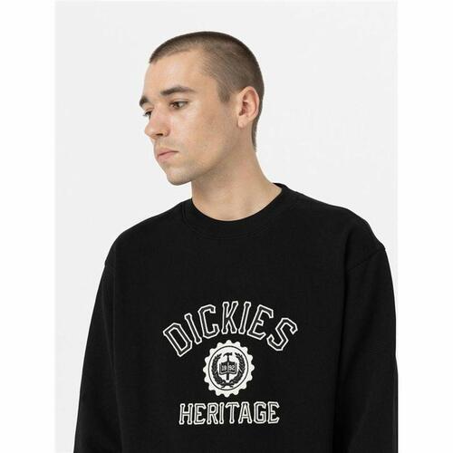 Hættetrøje til Mænd Dickies Oxford Hvid Sort S