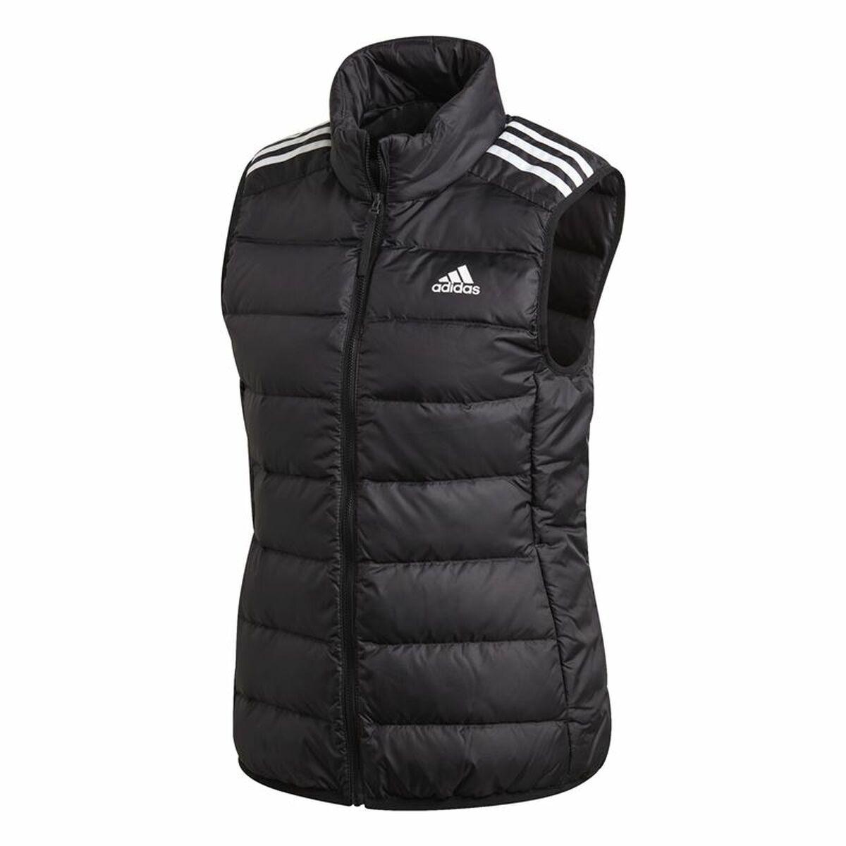 Sportsjakke til damer Adidas Ess Down Hvid Sort Vest XS