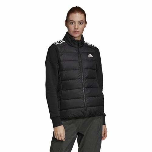 Sportsjakke til damer Adidas Ess Down Hvid Sort Vest XS