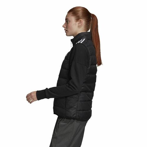 Sportsjakke til damer Adidas Ess Down Hvid Sort Vest XS