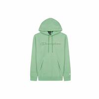 Hættetrøje til Mænd Champion Crewneck Hvid Limegrøn M