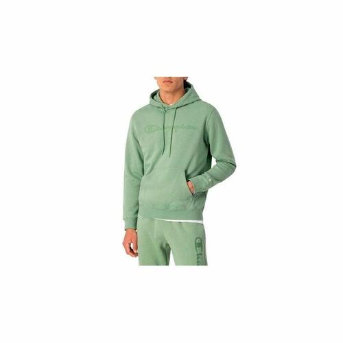 Hættetrøje til Mænd Champion Crewneck Hvid Limegrøn M