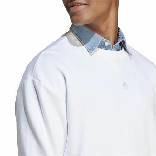Hættetrøje til Mænd Adidas All Szn Hvid S