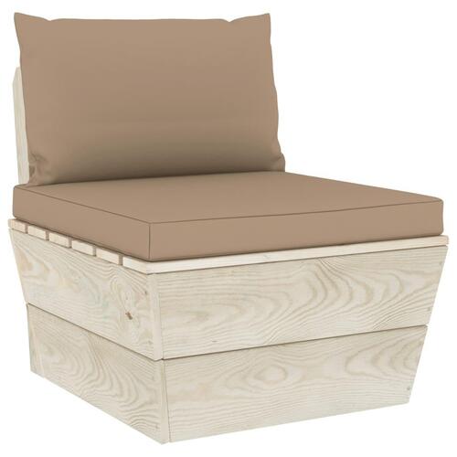 Pallehynder 2 stk. oxfordstof gråbrun (OUTLET A+)