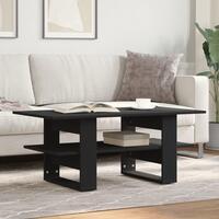 Sofabord 102x55x42 cm konstrueret træ sort