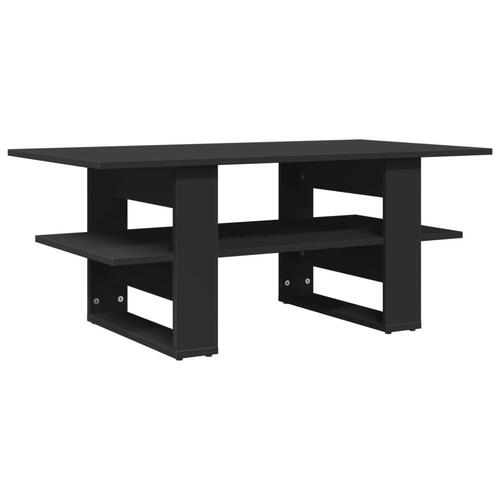 Sofabord 102x55x42 cm konstrueret træ sort