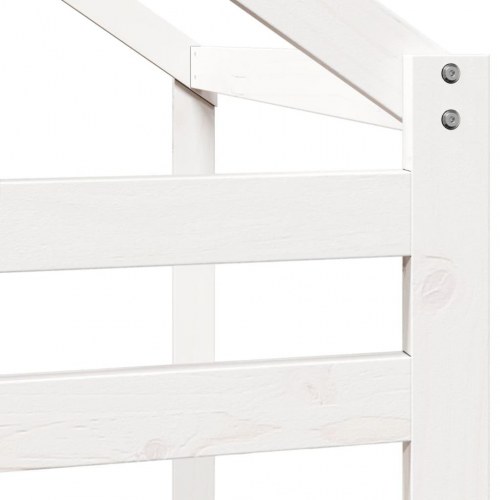 Stel til husseng 198x87x113 cm massivt fyrretræ hvid