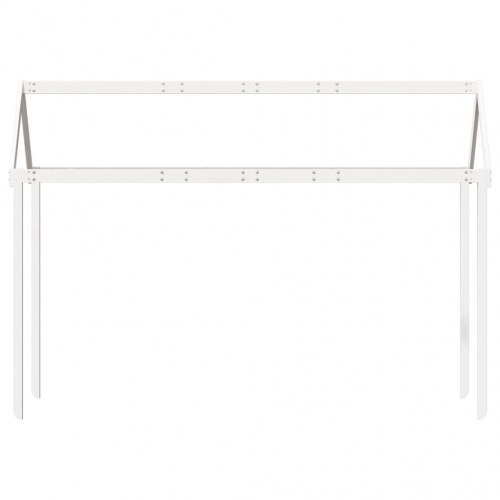 Stel til husseng 217x95,5x159 cm massivt fyrretræ hvid