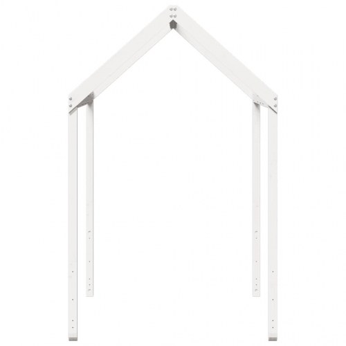 Stel til husseng 217x95,5x159 cm massivt fyrretræ hvid