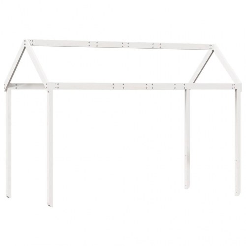 Stel til husseng 217x95,5x159 cm massivt fyrretræ hvid