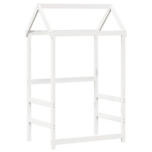 Stel til husseng 118x70x176,5 cm massivt fyrretræ hvid