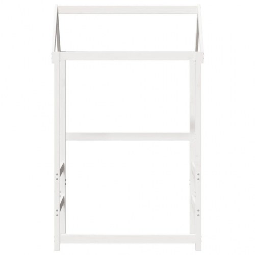 Stel til husseng 118x70x176,5 cm massivt fyrretræ hvid