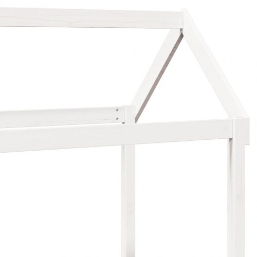 Stel til husseng 118x70x176,5 cm massivt fyrretræ hvid