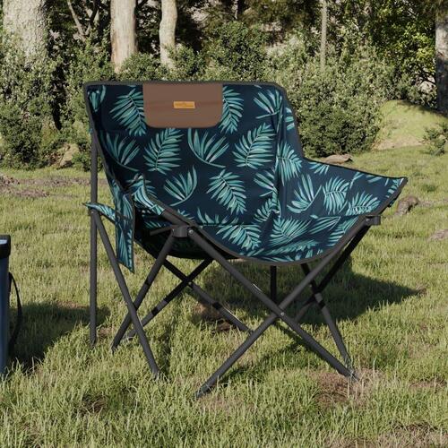 Campingstole med lommer 2 stk. foldbar Efterlad tryk