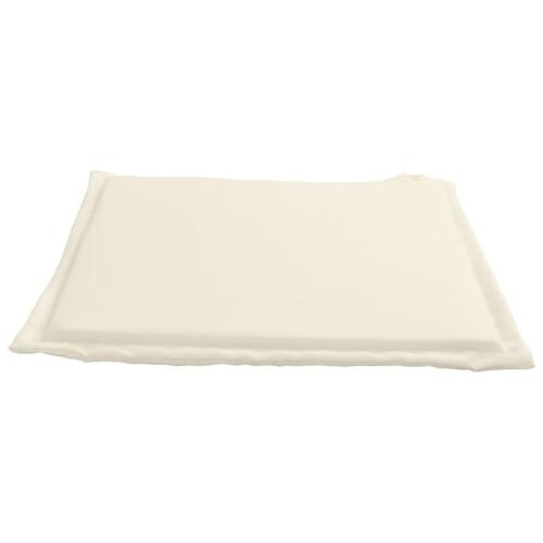 Udendørs sædehynder 4 stk. 45x45x2 cm firkantet cremefarvet