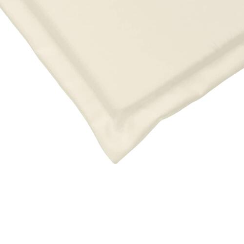 Udendørs sædehynder 4 stk. 45x45x2 cm firkantet cremefarvet